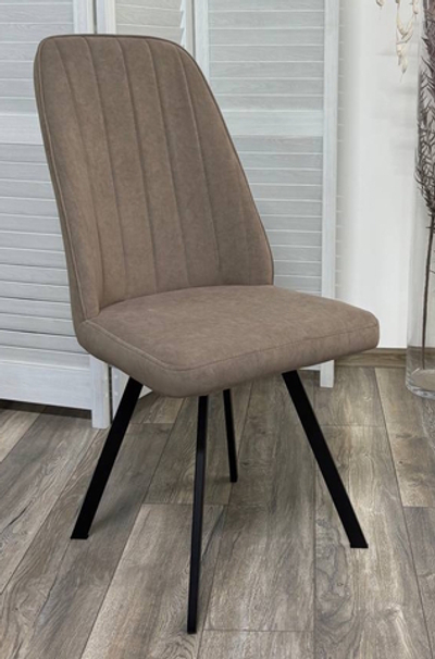 Стул ПРОВАНС 360 град. поворот. B5 Капучино, велюр / черный каркас, М-City