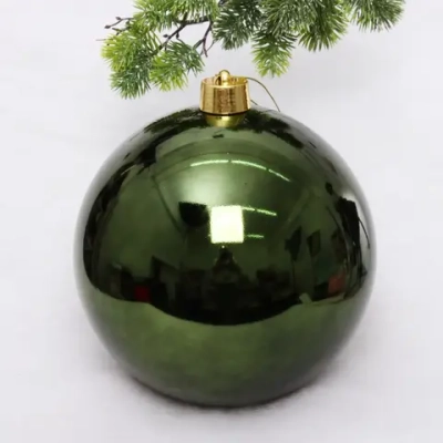 Новогодний шар 30 см «Глянец», изумруд