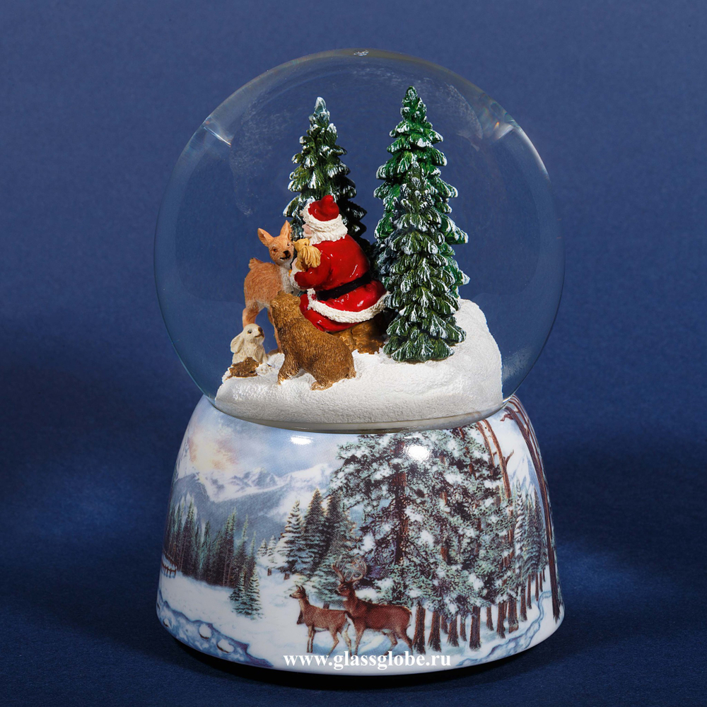 Шар со снегом Добрый Дедушка Мороз