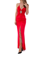 Женские колготки с эффектом цветного тату на левой ноге (Размер: S-M-L) (Цвет: бежевый)