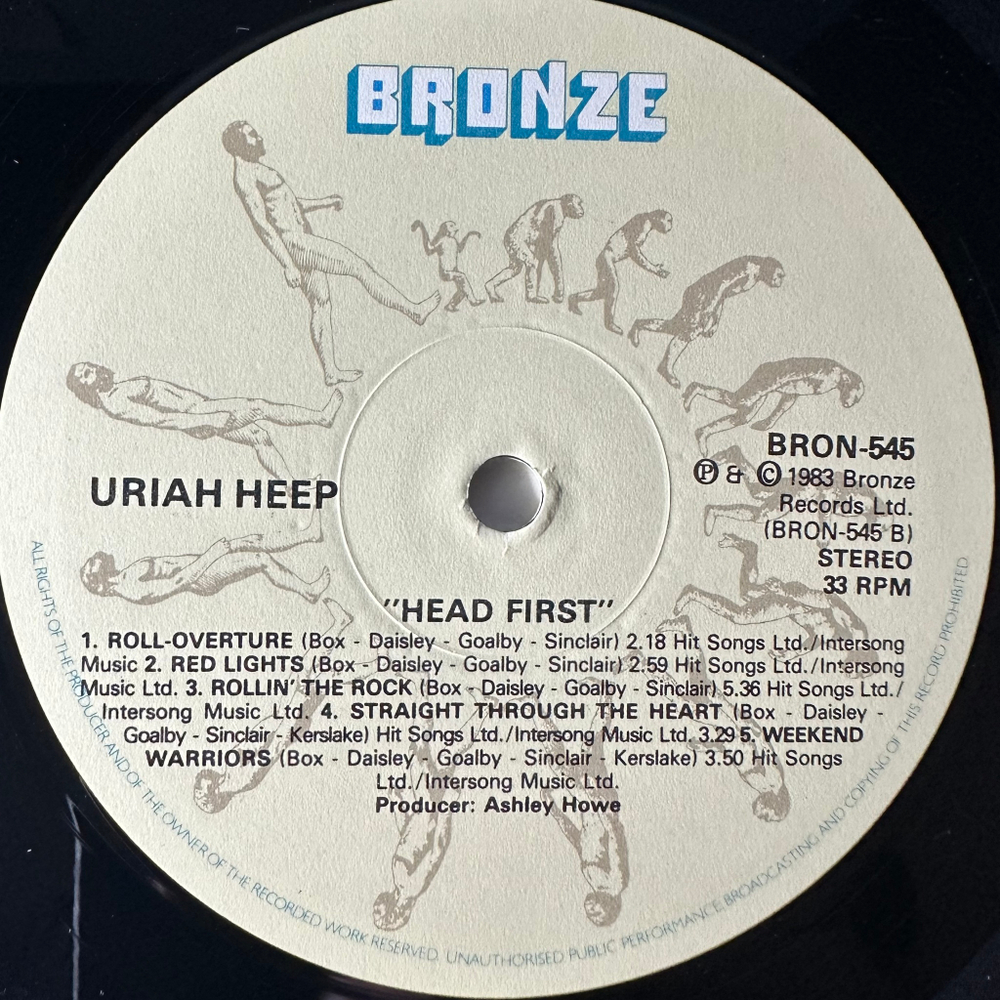 Uriah Heep – Head First (Англия 1983г.)