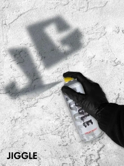 Аэрозольная краска для граффити в баллончике JIGGLE PRO суперматовая, 520 мл, SHARK / Акула