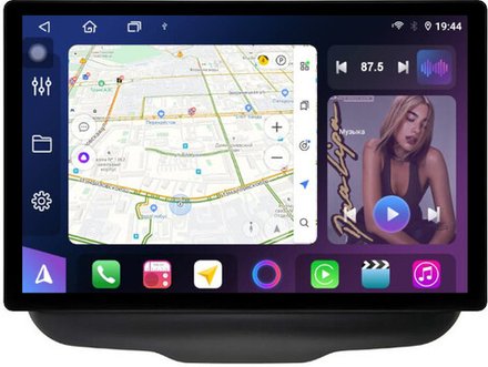 Магнитола для Jeep Renegade 2014-2021 - FarCar BX877 монитор 13" 2K QLED на Android 13, TS10, 6+128, CarPlay, 4G SIM-слот