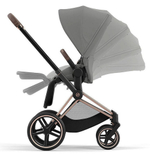 Коляска Cybex Priam IV Rosegold complete Cloud G Moon Black Plus Base G 3 в 1 Mirage Grey
