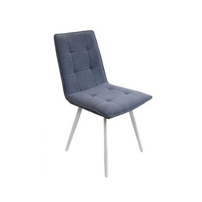 Стул Рица лофт (эмаль белый муар, ткань Catania Steel)