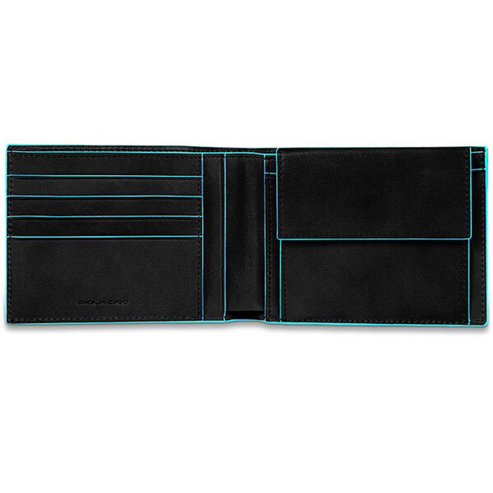 Кошелек мужской Piquadro Blue Square черный кожа (PU257B2R/N) 3