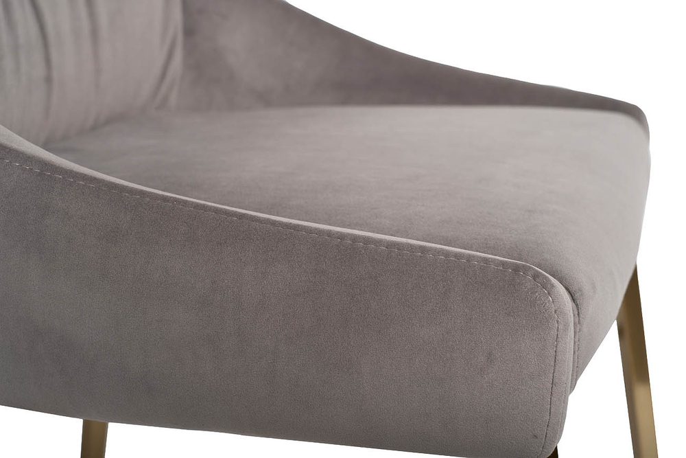 Стул велюровый Garda Decor серый 30C-1185 GRE