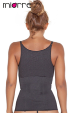 Женский утягивающий пояс-корсет на бретельках (Размер: M) (Цвет: черный)