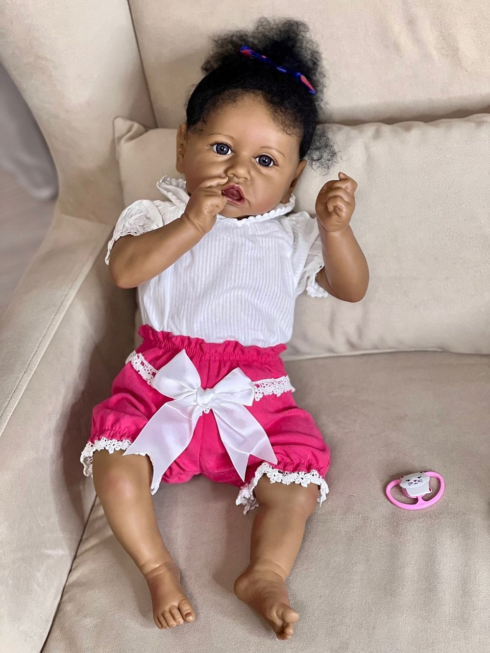 Кукла Реборн мягконабивная 55см в пакете (FA-165)