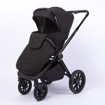 Коляска детская Peppy Monaco 2 в 1 Brilliant black (черный), рама черный глянец