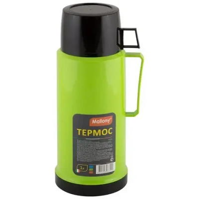 Термос в пластиковом корпусе со стеклянной колбой 2644H, 1,0 л.