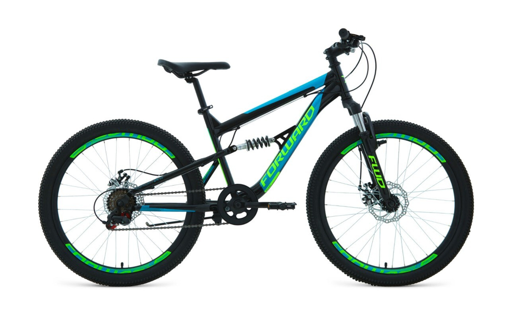 Двухподвесный велосипед Forward RAPTOR 24 2.0 disc (2021)