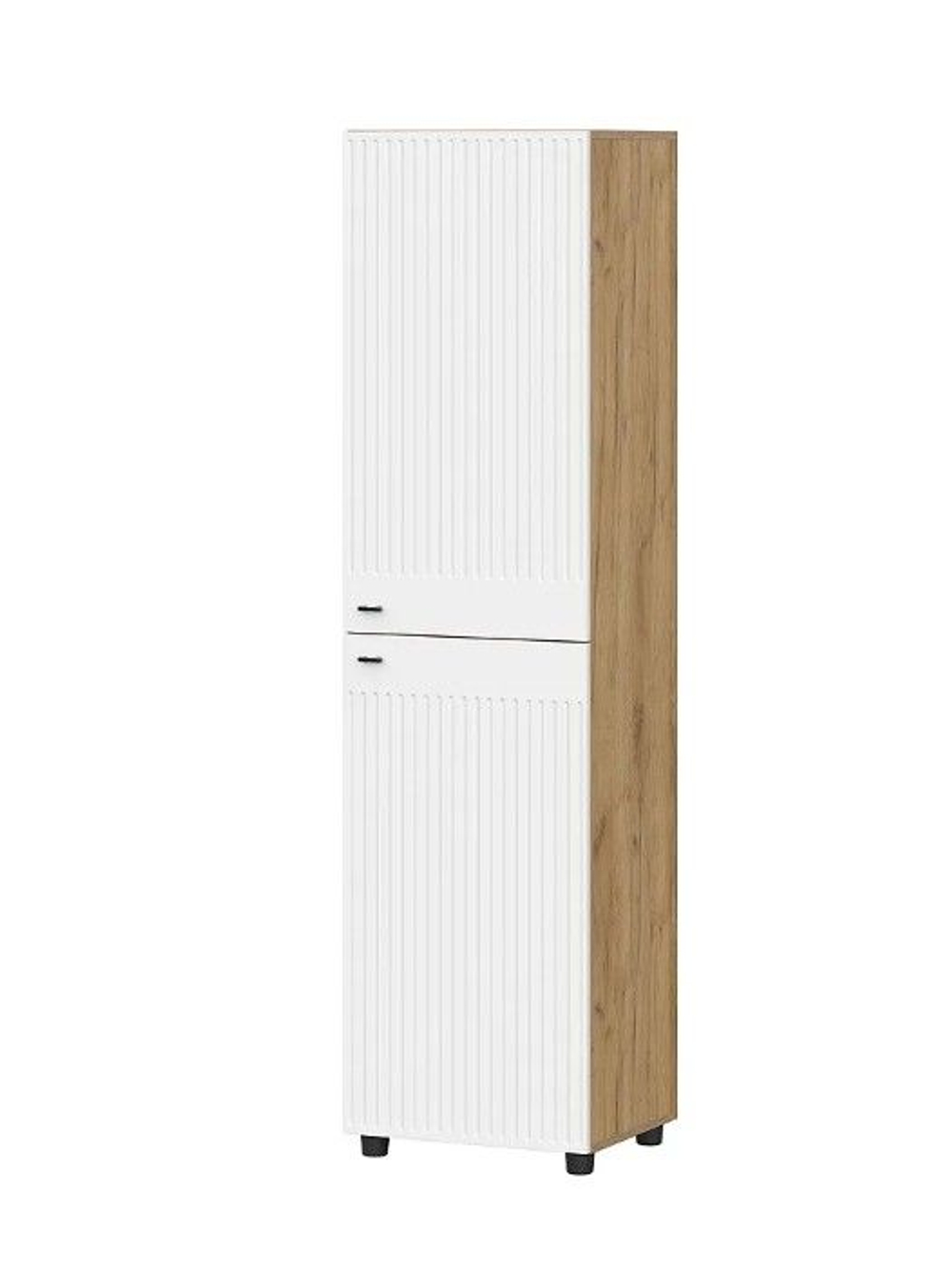 Милан пенал глухой Дуб Золотой / Белый Матовый