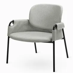 Лаунж-кресло Lok, серое