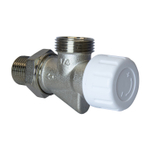 КЛАПАН термостатический со сгоном угловой осевой 1/2'' * 3/4'' нар/нар VRT