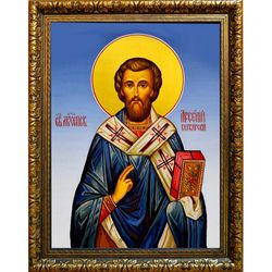 Арсений Керкирский Святитель. Икона на холсте.