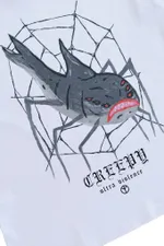 Лонгслив Creepy Clothing Акулапаук белый