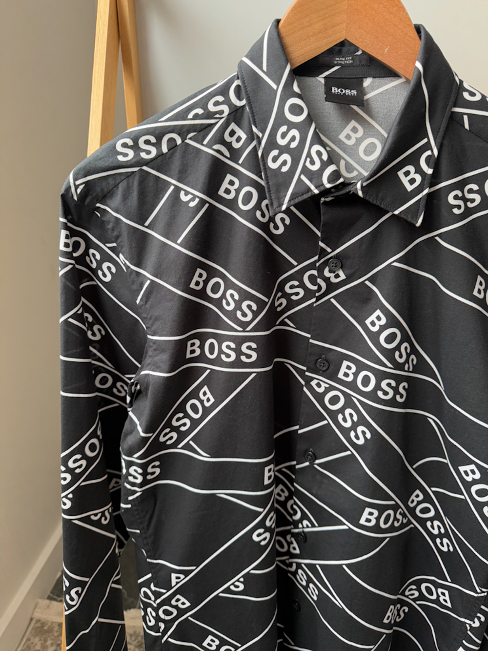 Хлопковая рубашка Boss, M