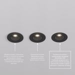 DK3061-BBR Встраиваемый светильник, IP 20, 10 Вт, GU5.3, LED, черный/бронзовый, пластик
