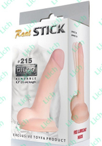 Гибкий реалистичный дилдо на платформе из материала лав клон, 21 см