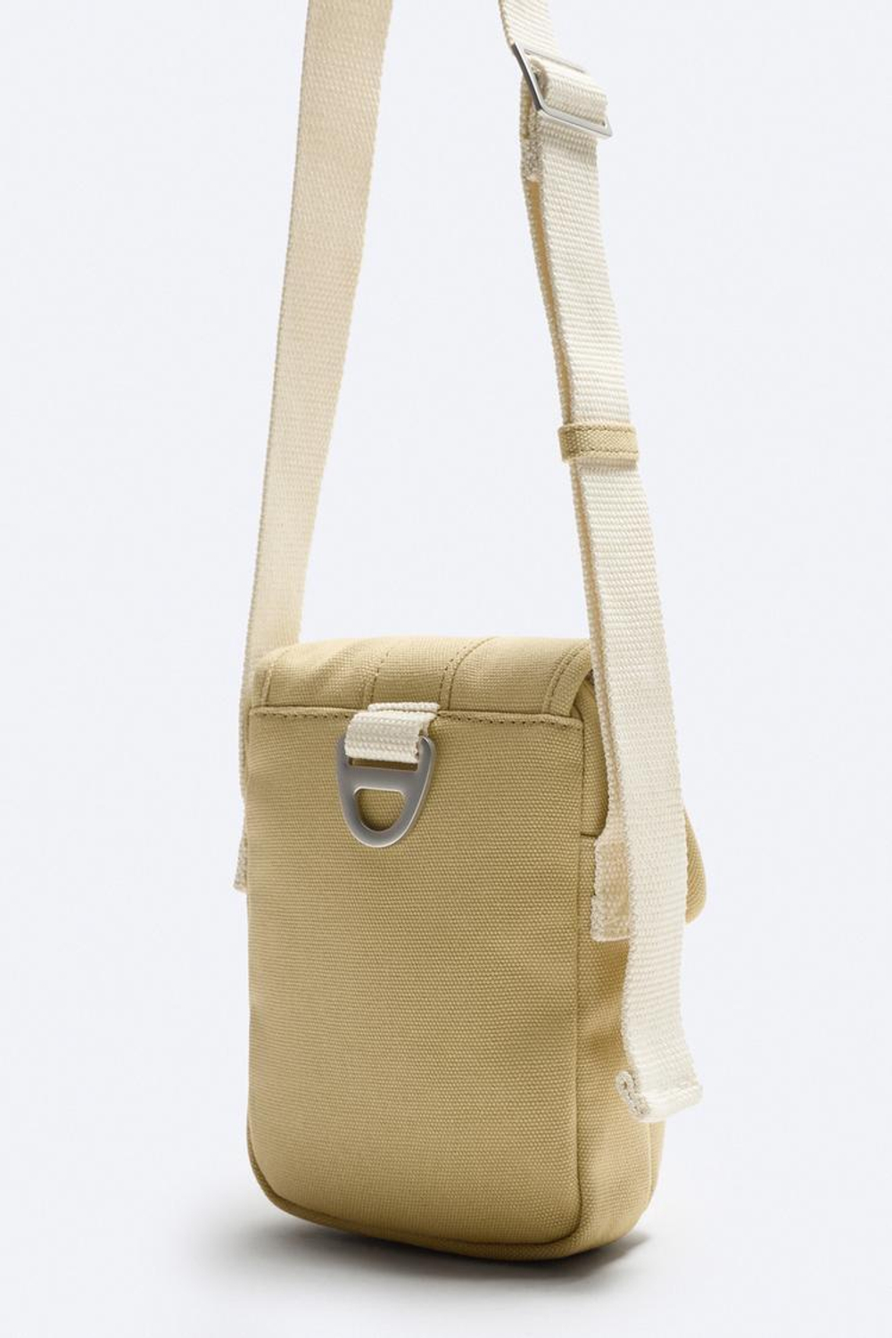 ZARA ВЕРТИКАЛЬНАЯ ХОЛЩОВАЯ СУМКА, ПЕСОЧНЫЙ