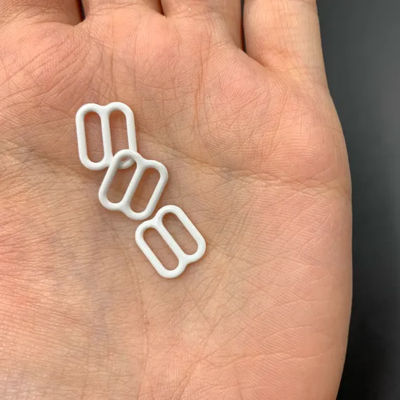 Регулятор для бретели белый матовый 12 мм (цв. 001), Arta-F