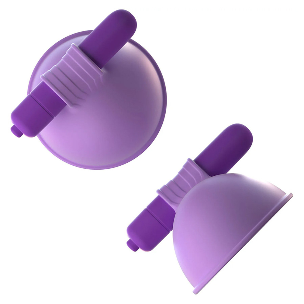Виброприсоски-стимуляторы на соски PipeDream Fantasy for Her Vibrating Nipple Suck Purple 492012