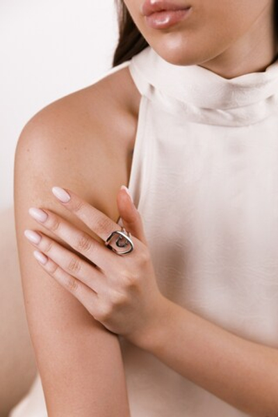 Кольцо "Лассо" в серебре
