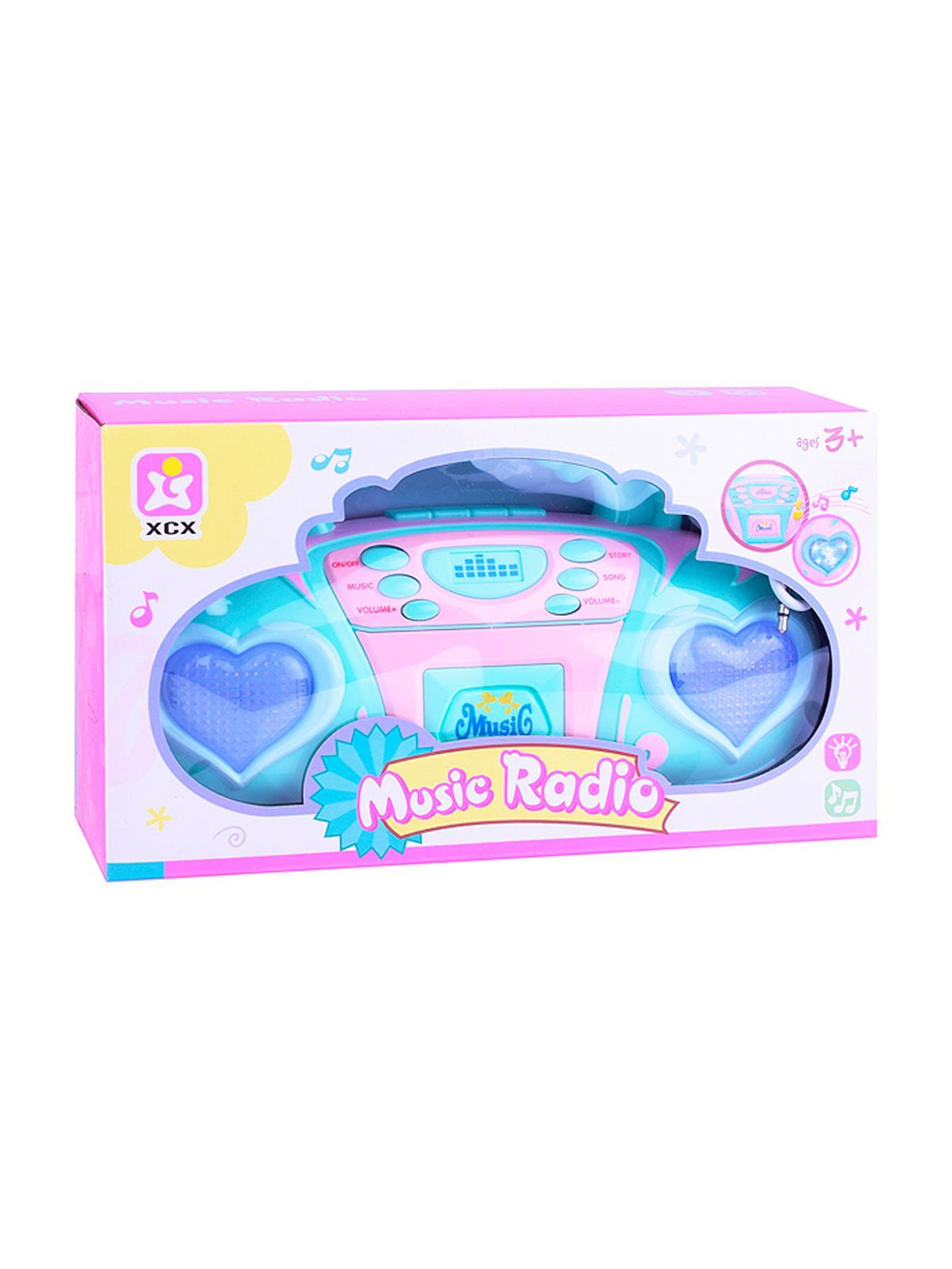 Магнитофон игрушечный на батарейках (3320A)