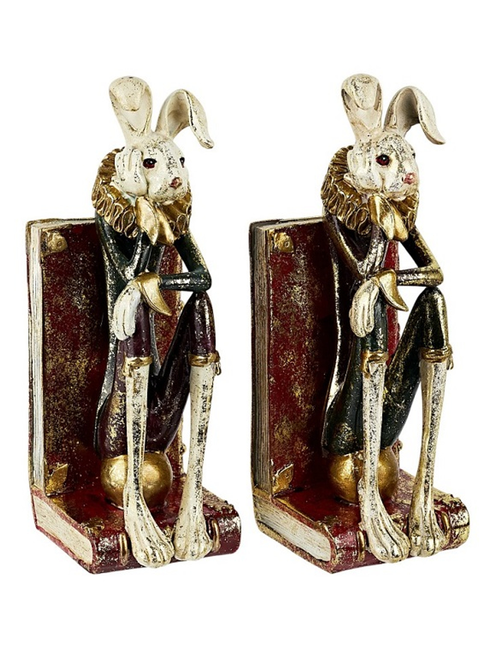 Держатель для книг " Кролики" 25*10,5*30,5см полирезин