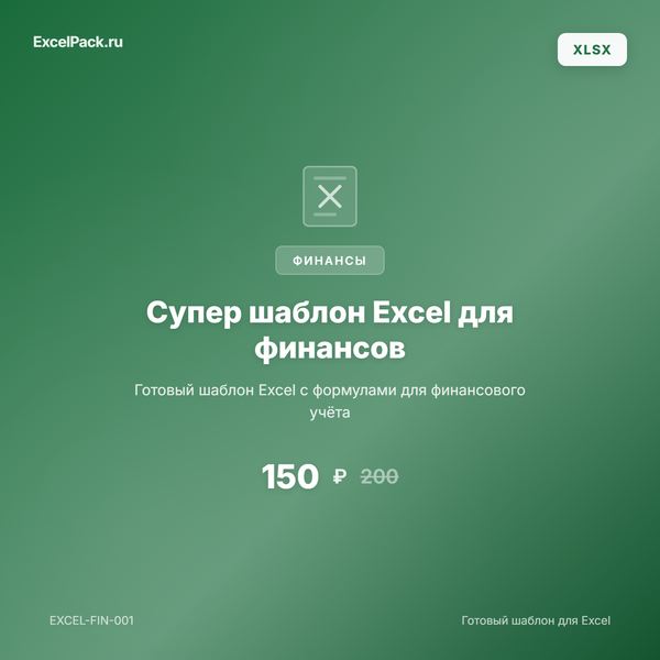 Годовой финансовый план в Excel