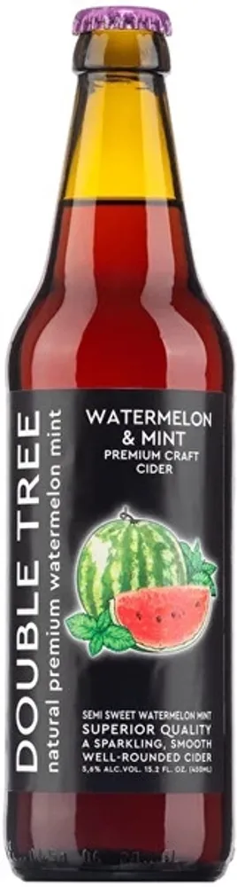 Сидр Дабл Три Арбуз &amp; Мята / Cider Double Tree Watermelon &amp; Mint 0.45 - стекло