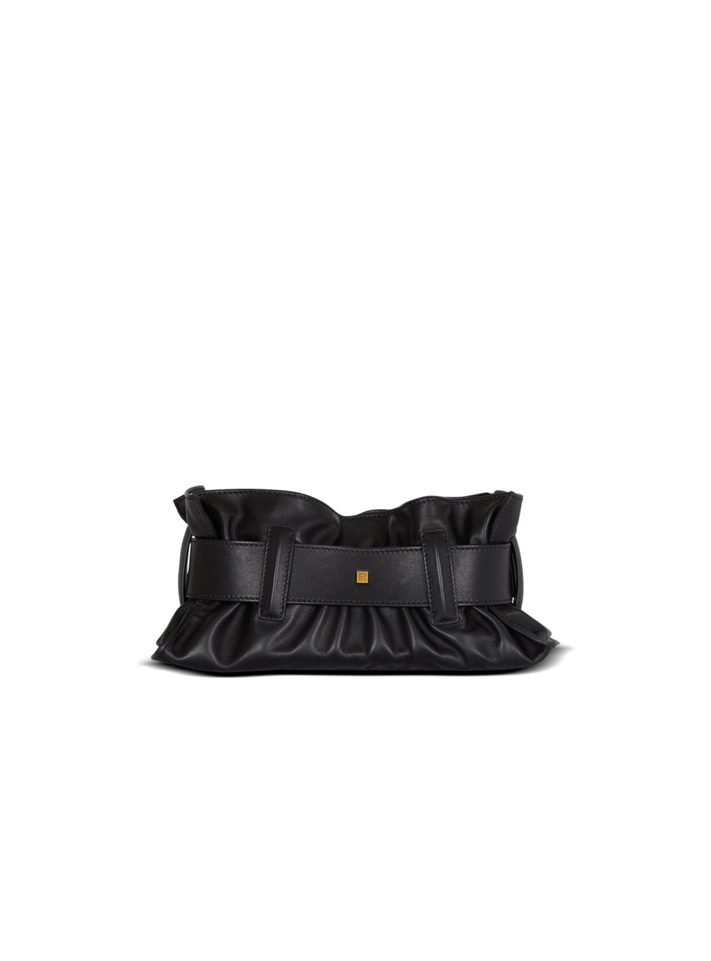 Balmain Мини-сумка Anthem из телячьей кожи, черный