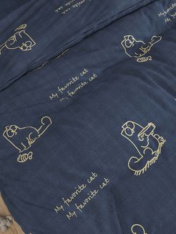 Простынь на резинке Сказка "Котики Грей" 90х200 см, поплин