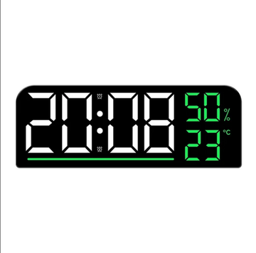 Часы-будильник настольно-настенные GH8027 White&Green