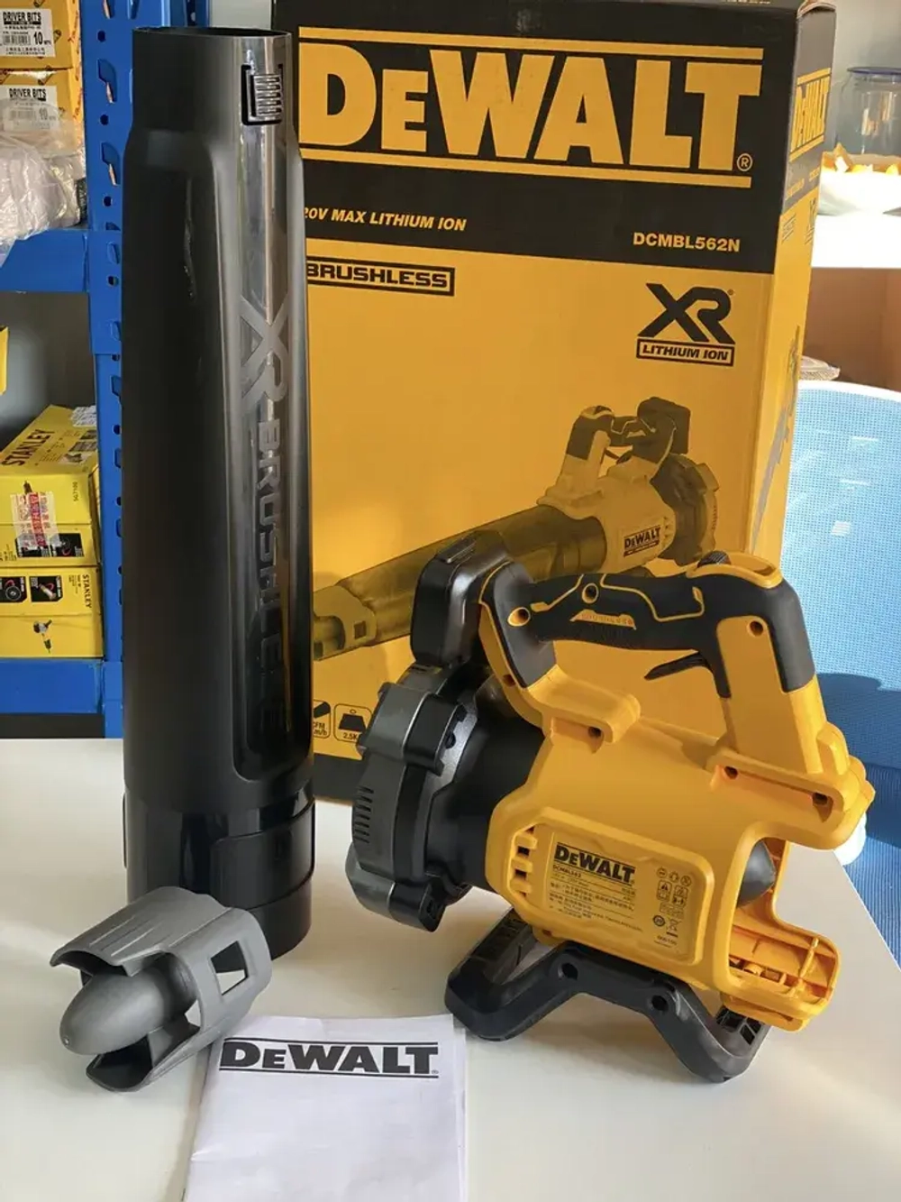 Воздуходувка аккумуляторная DeWalt DCMBL562N 20V, литиевый аккумулятор без щетки, обновленный портативный, объем воздуха 450cfm