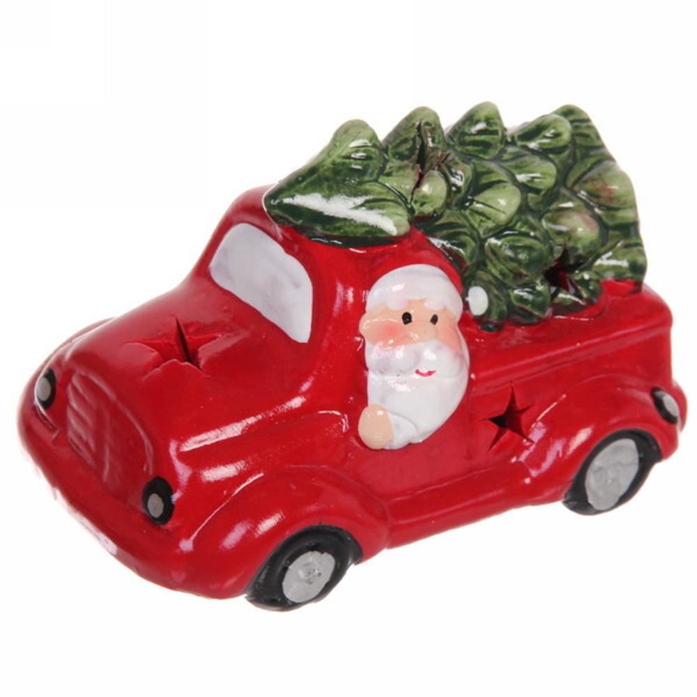 Фигурка с подсветкой Miracle «Новогодний автомобиль» 7*9 см