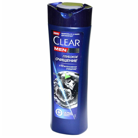 Шампунь Clear Men Глубокое очищение 380 мл