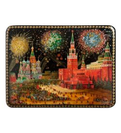 ШК-19/10-E Шкатулка в технике декупаж «Москва» (10х8х3,5)