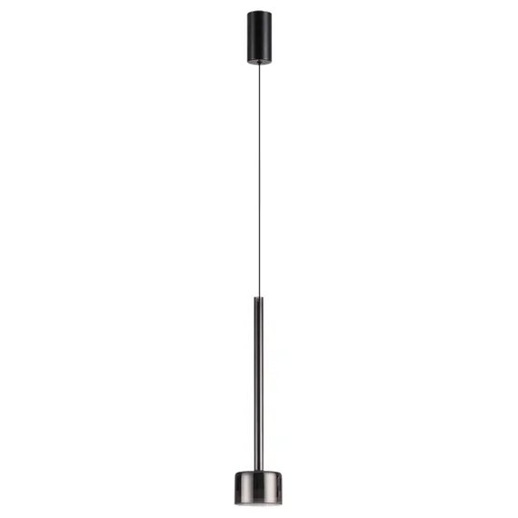 7150/10L HIGHTECH ODL26 347 светильник черный/ дымчатое стекло/металл IP20 LED 10W 3000K 220V LASLO