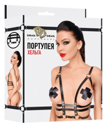 Черная портупея "Хельга"