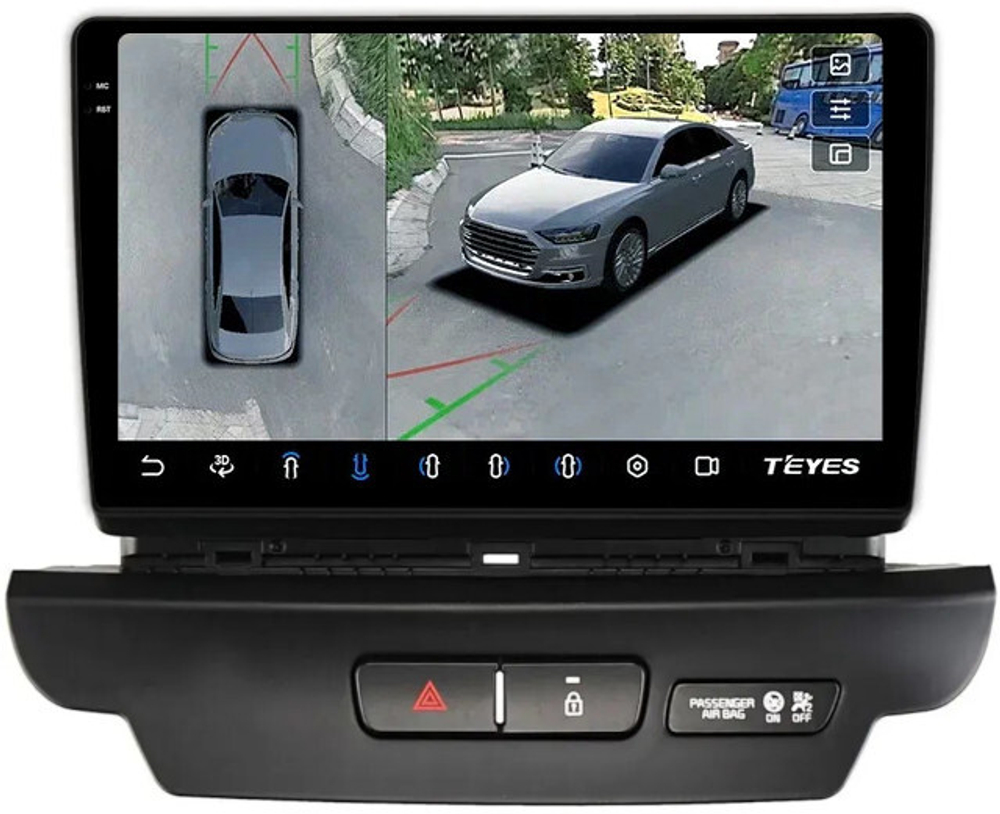 Магнитола для KIA Ceed 3 2018-2020 - Teyes CC3-2K-360 на Android 10, 2K QLED, 6Гб+128Гб, CarPlay, 4G SIM-слот, 4 камеры в комплекте