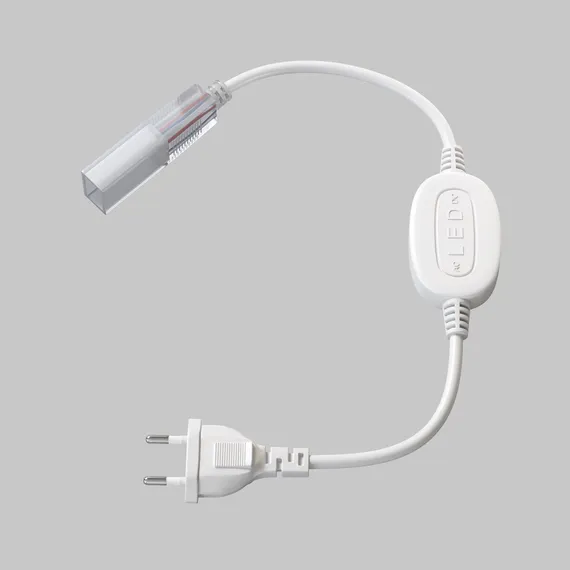 Коннектор питания с сетевой вилкой для светодиодной ленты 220В 201205 Led Strip 201205