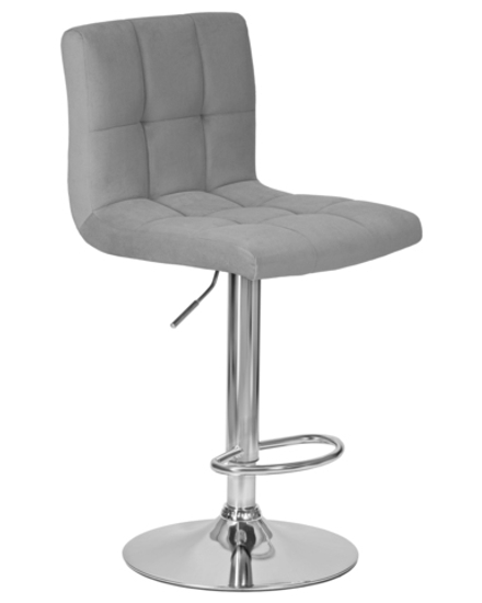 Стул барный DOBRIN CANDY, серый велюр (MJ9-75)