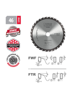 Диск пильный для резки стали DRYCUT 190*2.0/1.6*30*36T A=-5º FWF Woodwork 46.190.36