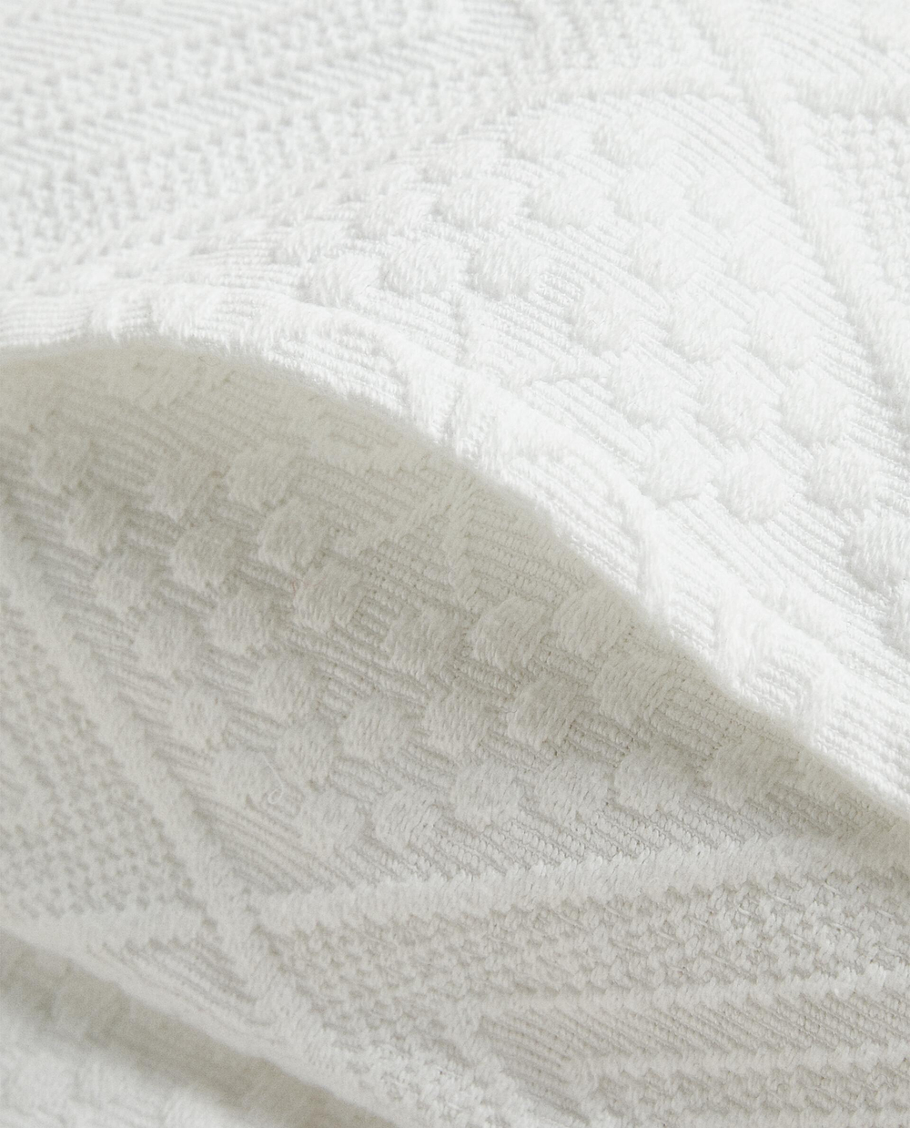 Zara Home наволочка декоративная из хлопка, белый, 50x50 см · 6191/007