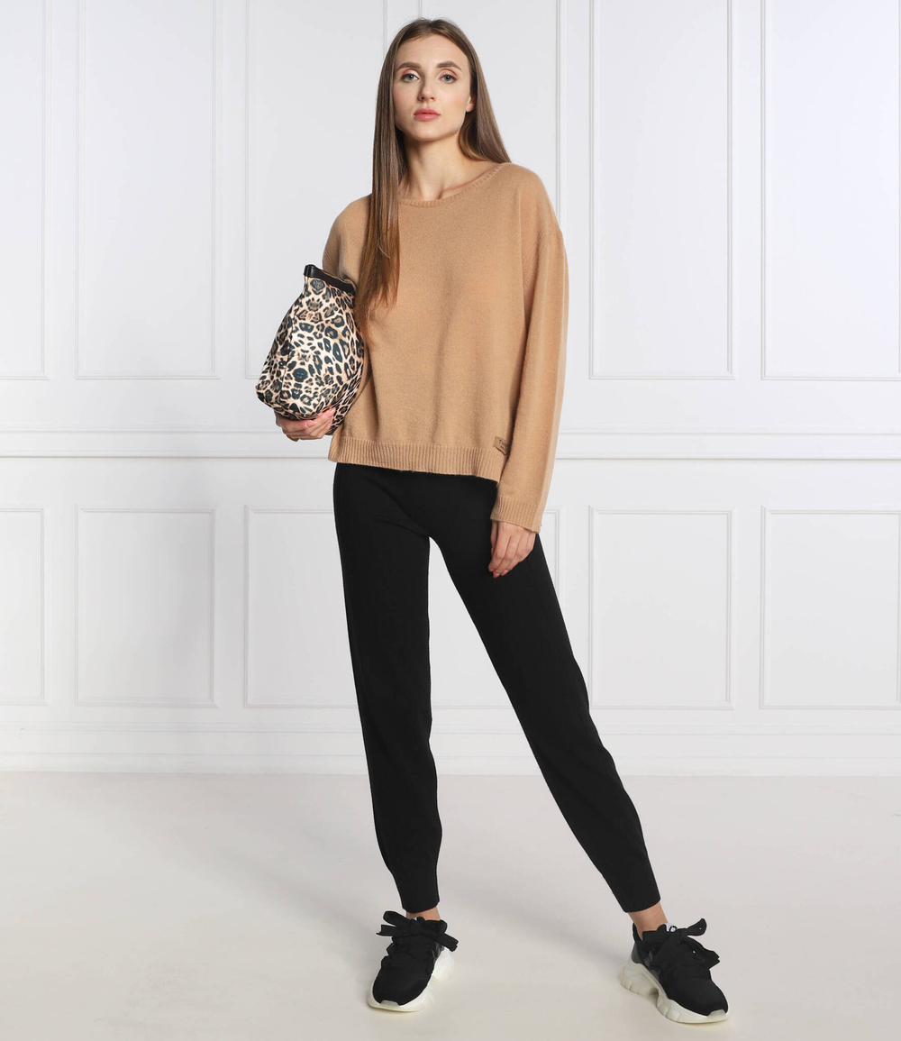 Хлопковый свитер TWINSET - светло-коричневый(222TP3350)