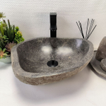 Раковина из речного камня RS-63860 (45*40*14) 0121