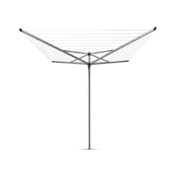 Сушилка Brabantia Topspinner с основанием для установки серебро 50м вид спереди