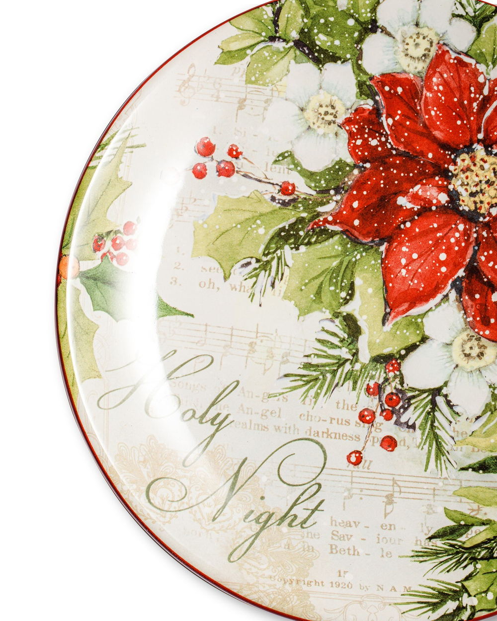 Тарелка закусочная 23см Certified International Corp Тихая ночь Цветок